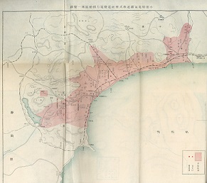 「電燈電力供給区域一覧図」